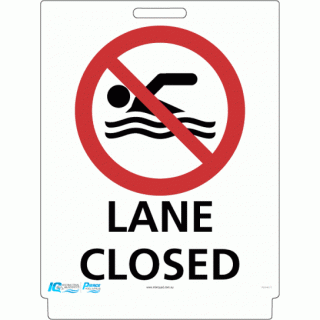 Pavement Sign - Lane Closed